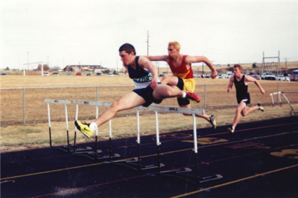 Anthony Lambatos running track at OHS